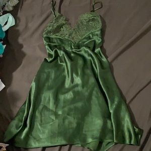 Olive Green Victoria’s Secret Slip Dress